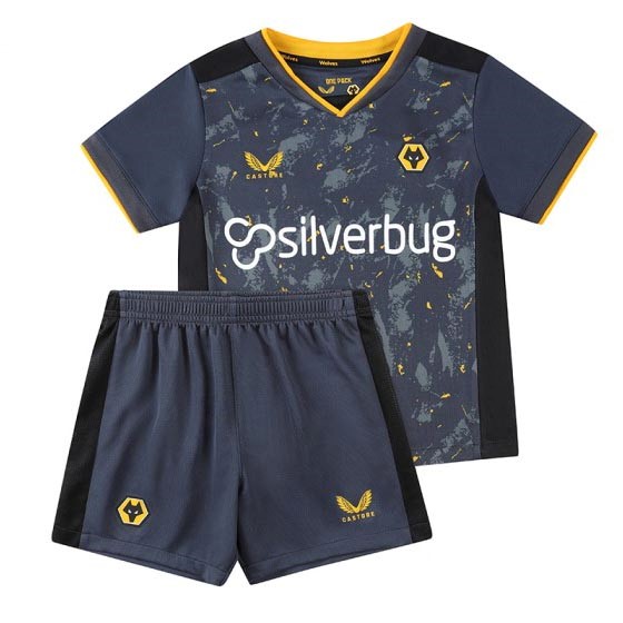 Camiseta Wolves 2nd Niño 2021-2022